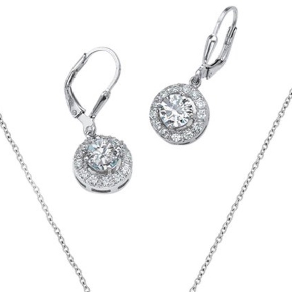 Swarovski necklace with drop Earring Set - Picture 3 of 5
